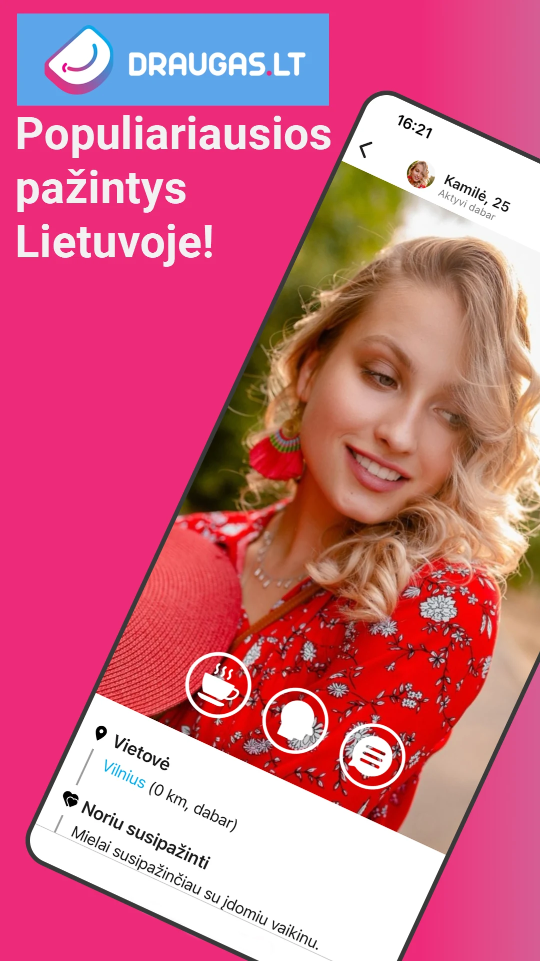 Draugas.lt - pažintys, flirtas screenshot